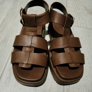 Torrid Brown Gladiator Chunky Sandals